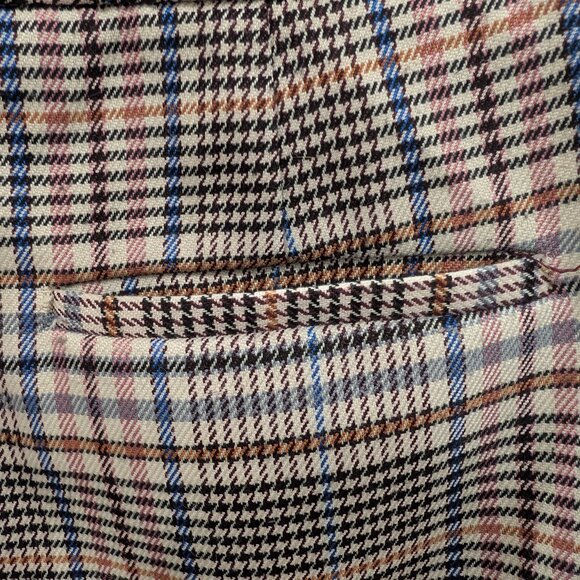 Anthropologie Plaid Cuffed Tapered Dress Pants Size 2 - Picture 7 of 10